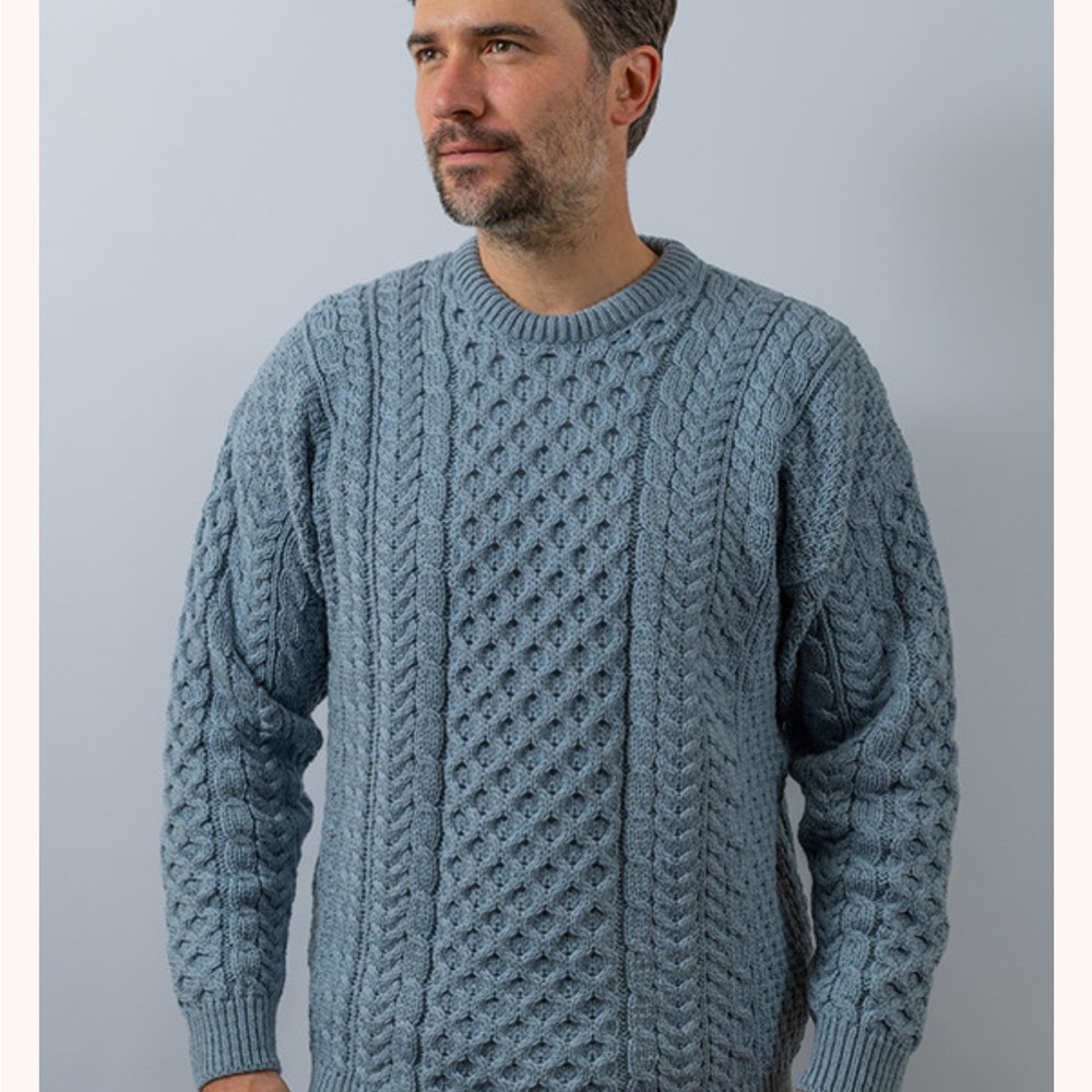 Men's Merino Cable Knit Sweater